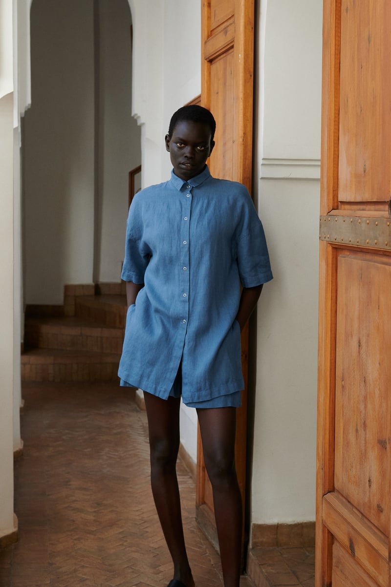 Viola Linen Shirt by LinenFox, 100% Linen