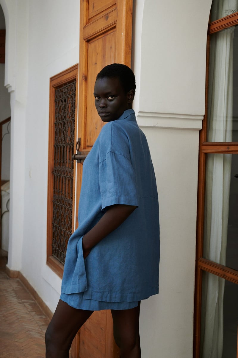 Viola Linen Shirt by LinenFox, 100% Linen