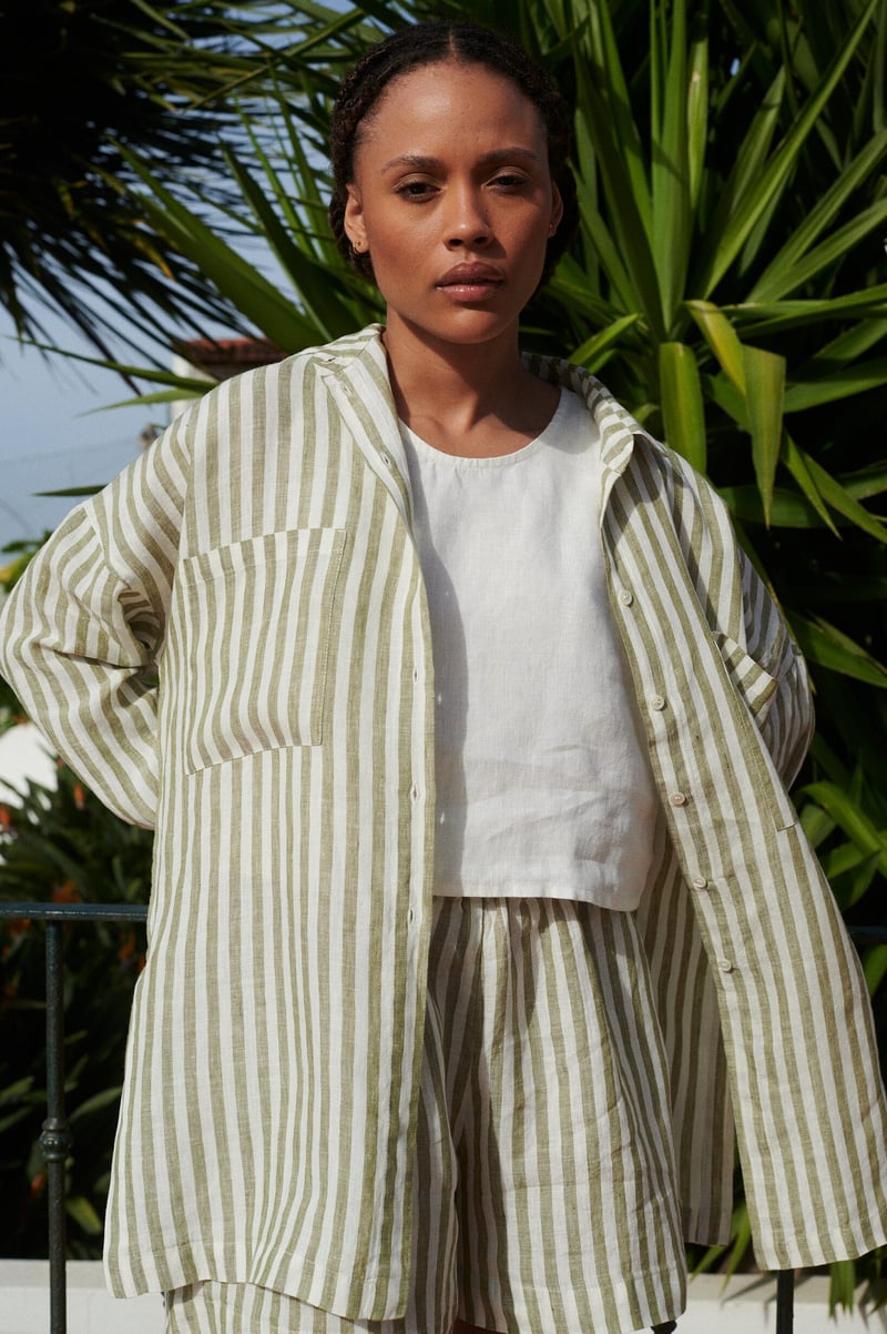 Vika Linen Shirt by LinenFox, 100% Linen