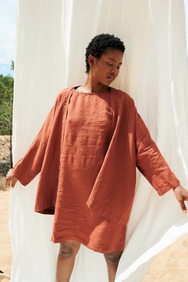 Juta Linen Jacket by LinenFox, 100% Linen