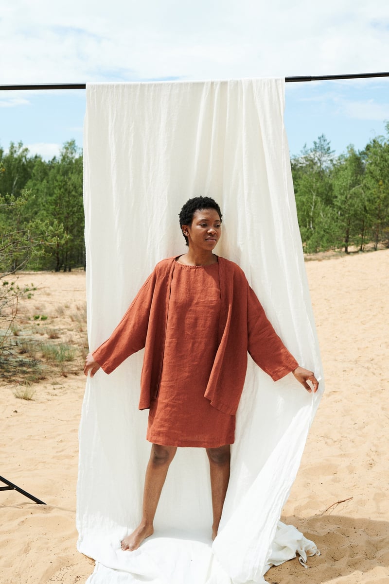 Juta Linen Jacket by LinenFox, 100% Linen