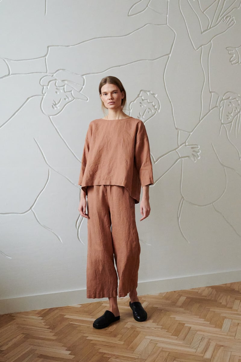 Ocean Linen Trousers by LinenFox, 100% Linen