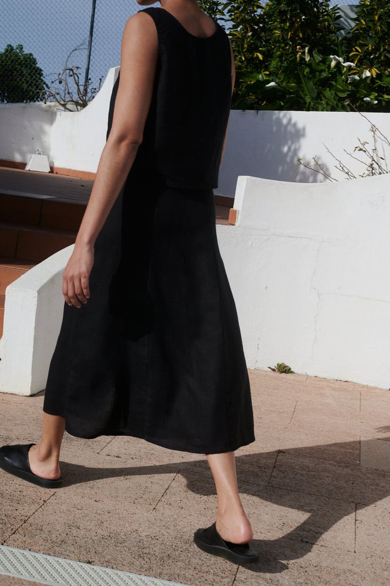 Maricela Linen Skirt by LinenFox, 100% Linen