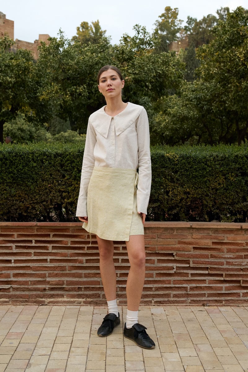 Linen Wrap Skirt – Cali by LinenFox, 100% Linen