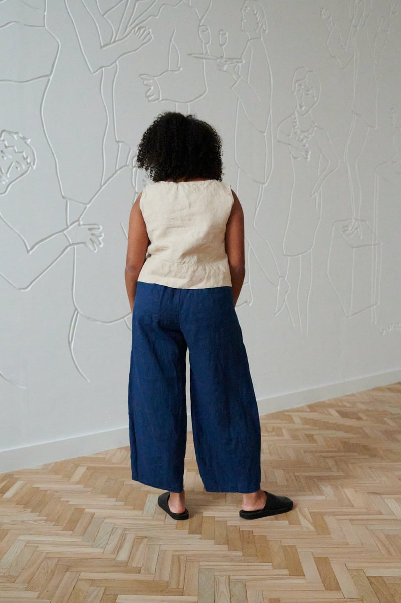 Frankie Linen Trousers by LinenFox, 100% Linen