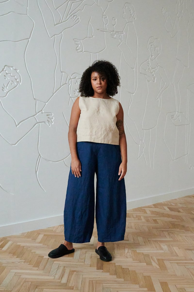 Frankie Linen Trousers by LinenFox, 100% Linen