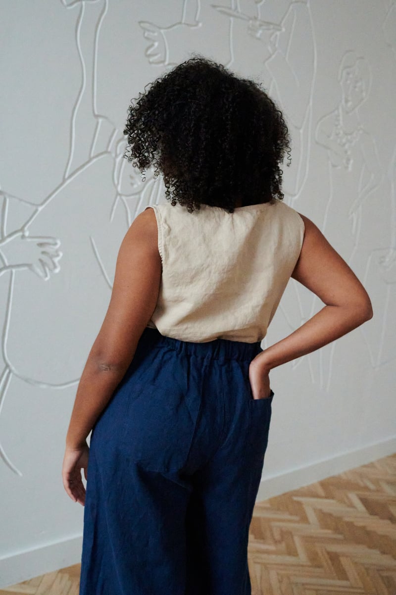 Frankie Linen Trousers by LinenFox, 100% Linen