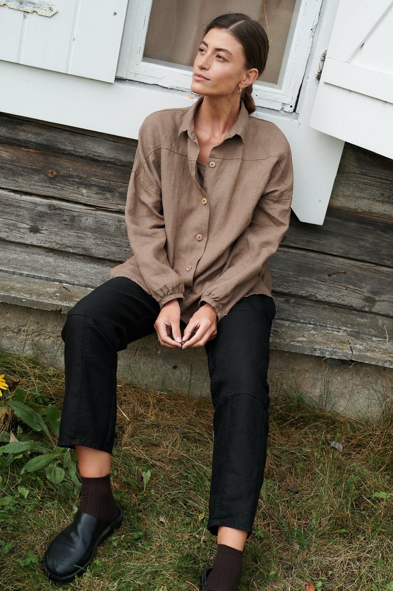 Brooke Heavy Linen Trousers by LinenFox, 100% Linen