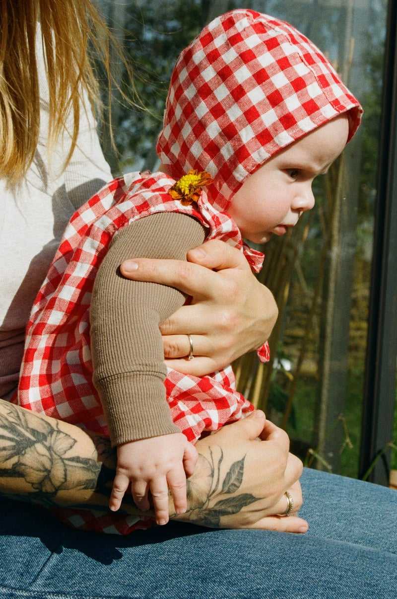 First Baby Bonnet by LinenFox, 100% Linen