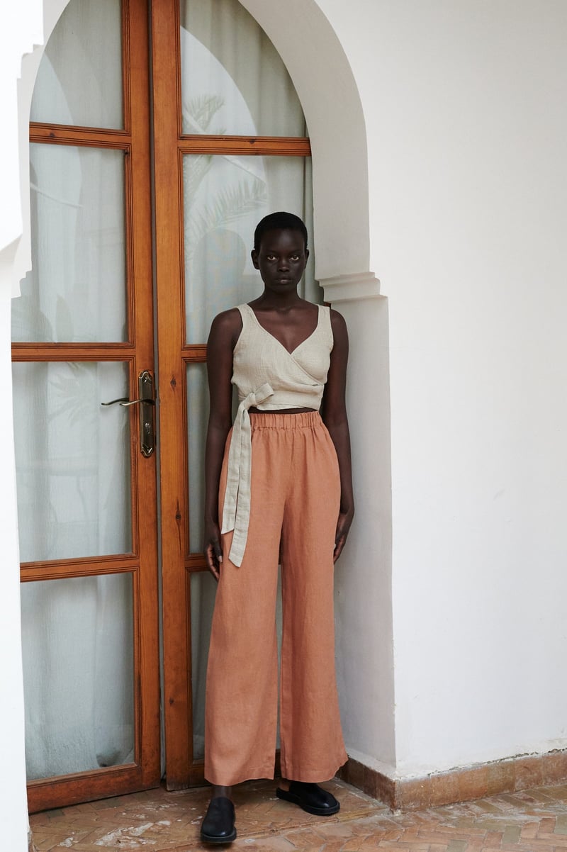 Brenna Linen Trousers by LinenFox, 100% Linen
