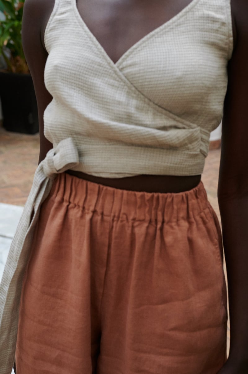Brenna Linen Trousers by LinenFox, 100% Linen