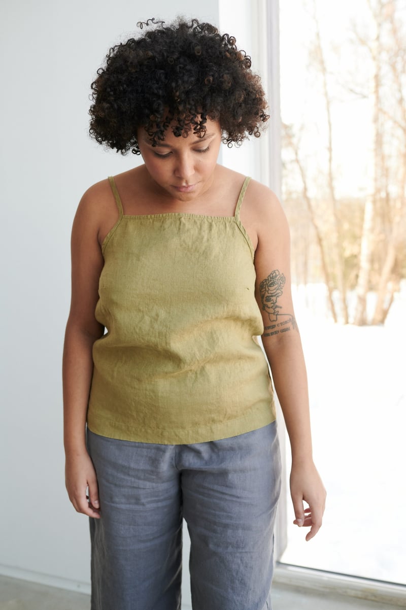 Stella Linen Top by LinenFox, 100% Linen