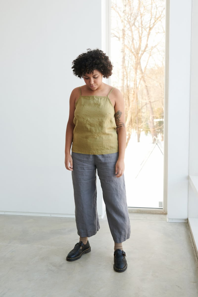Stella Linen Top by LinenFox, 100% Linen