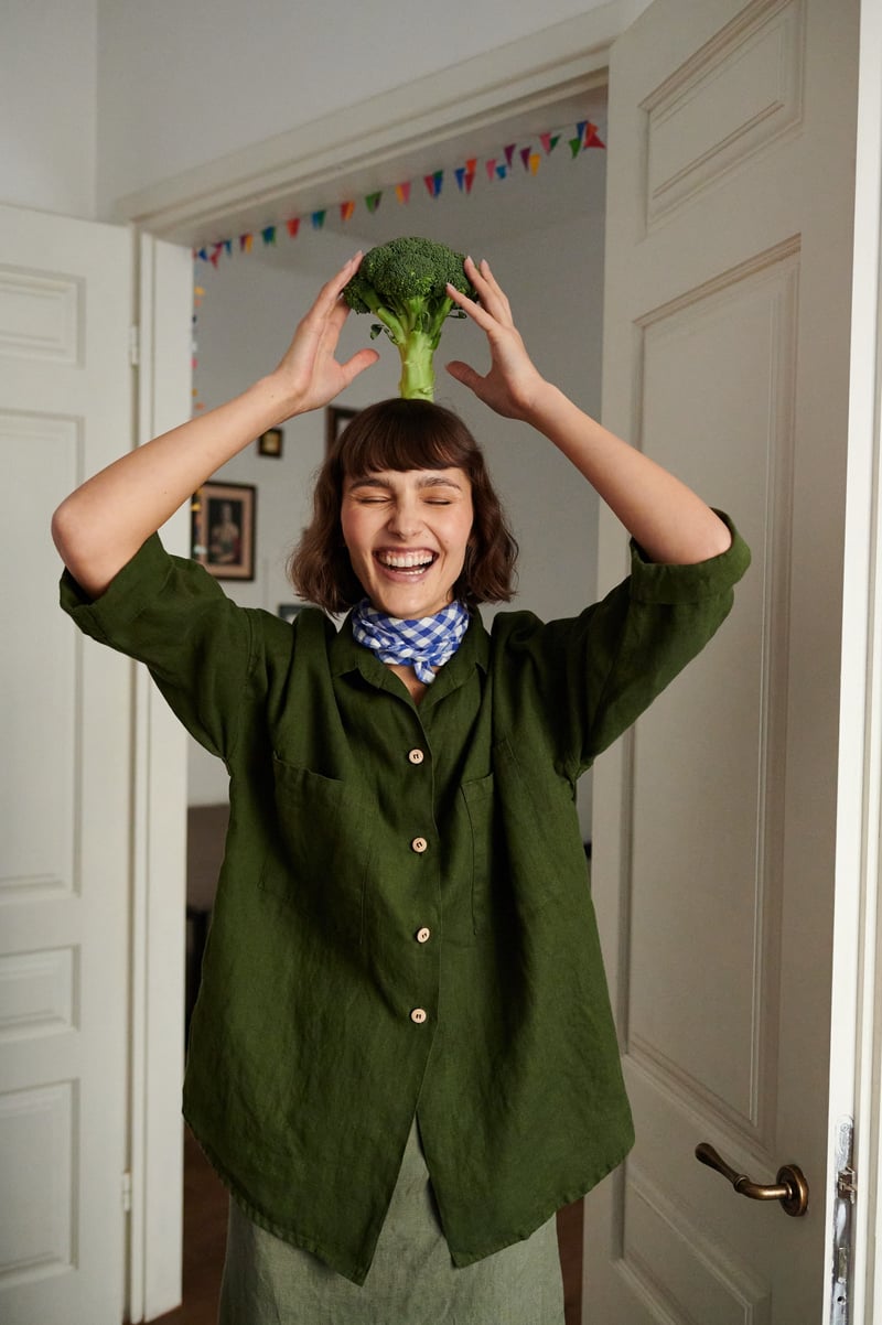 Kay Linen Shirt by LinenFox, 100% Linen