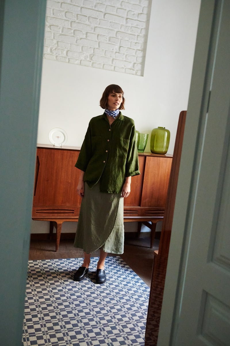 Kay Linen Shirt by LinenFox, 100% Linen