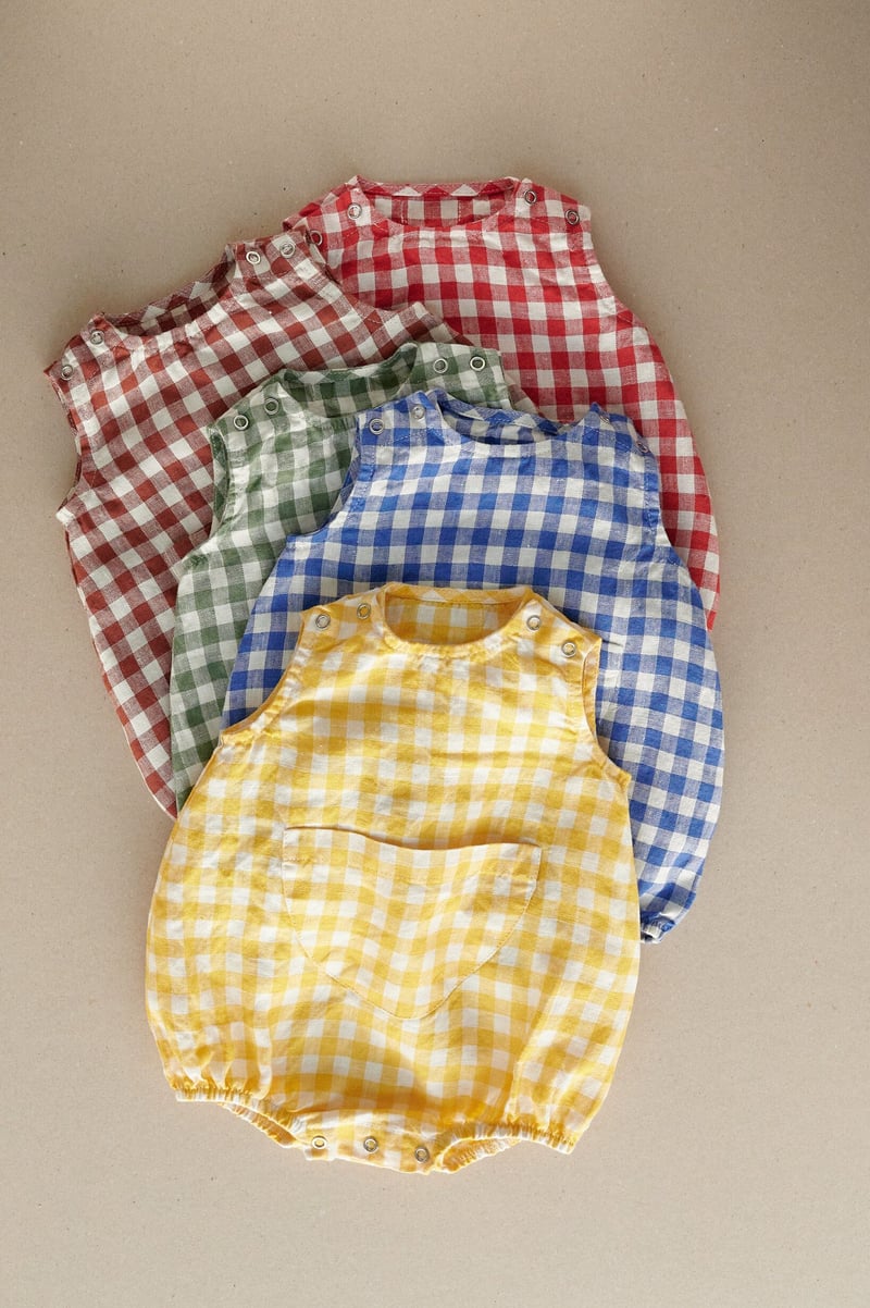 Lucy Linen Baby Romper by LinenFox, 100% Linen