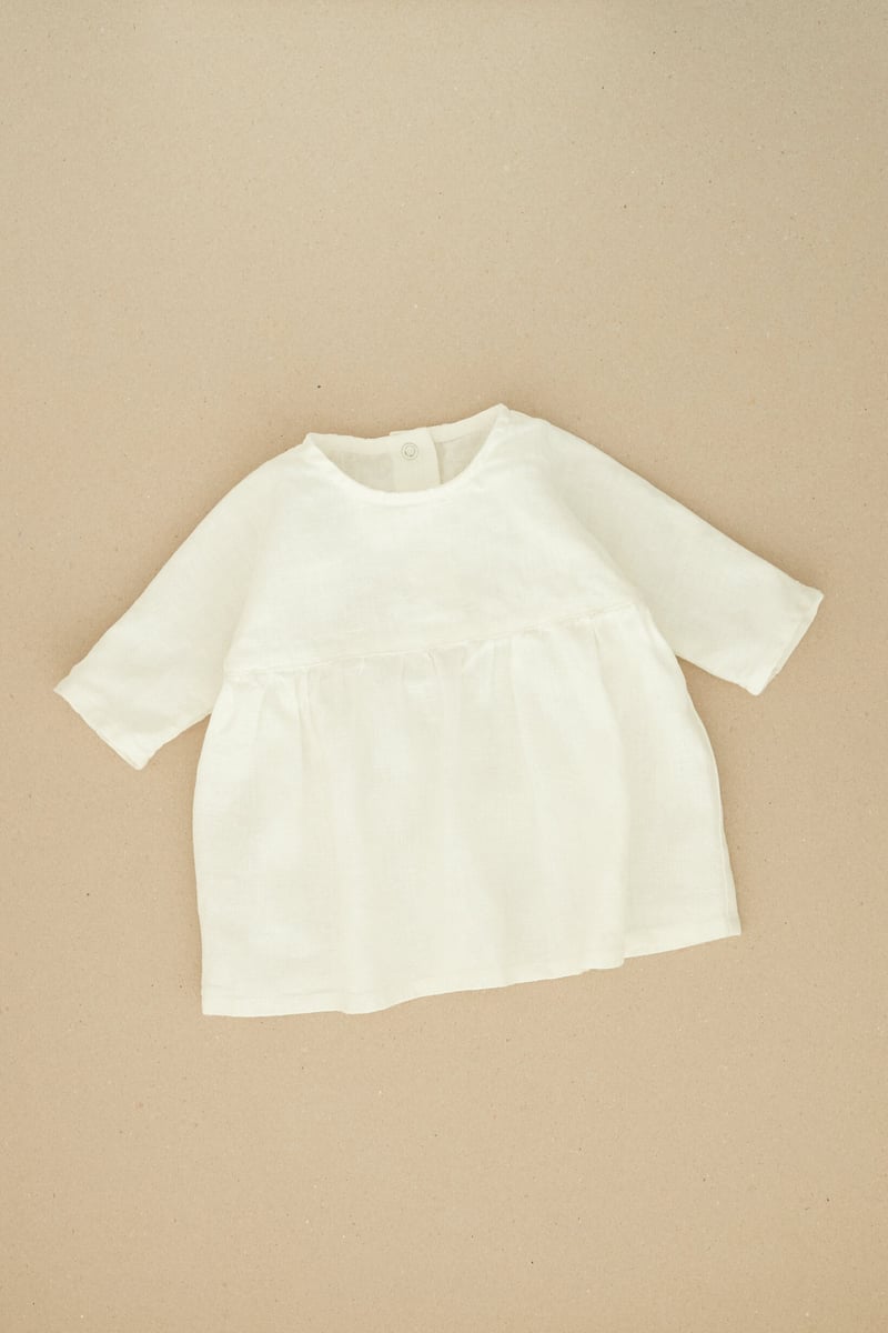 Gabi Linen Baby Dress by LinenFox, 100% Linen
