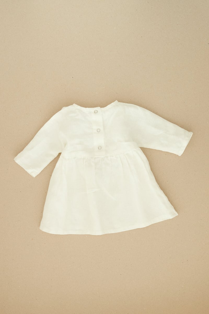 Gabi Linen Baby Dress by LinenFox, 100% Linen