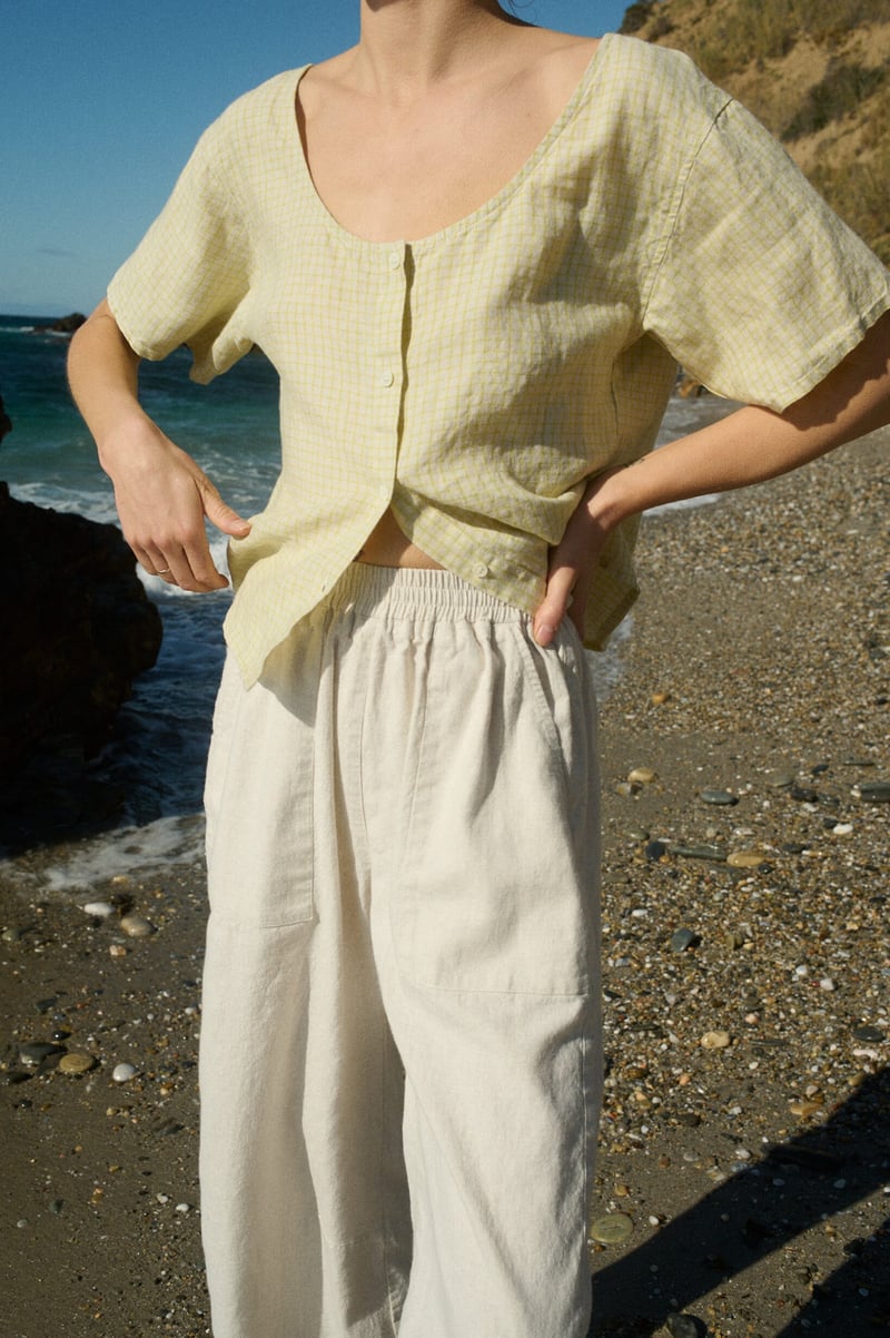 Barrel Pants – Clarie by LinenFox, 53% Cotton, 47% Linen