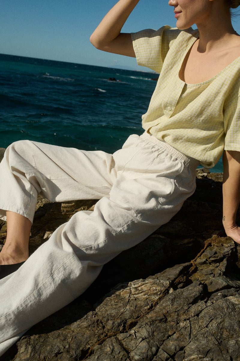 Barrel Pants – Clarie by LinenFox, 53% Cotton, 47% Linen