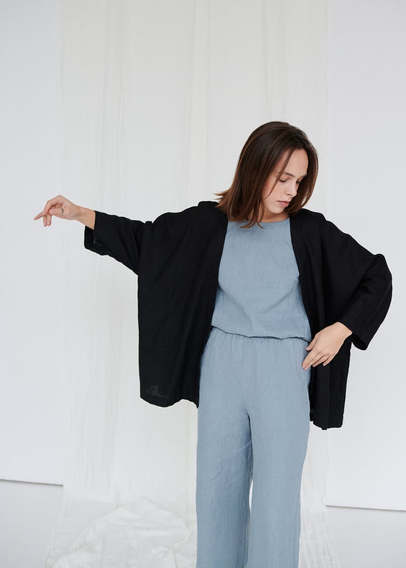 Juta Linen Jacket by LinenFox, 100% Linen