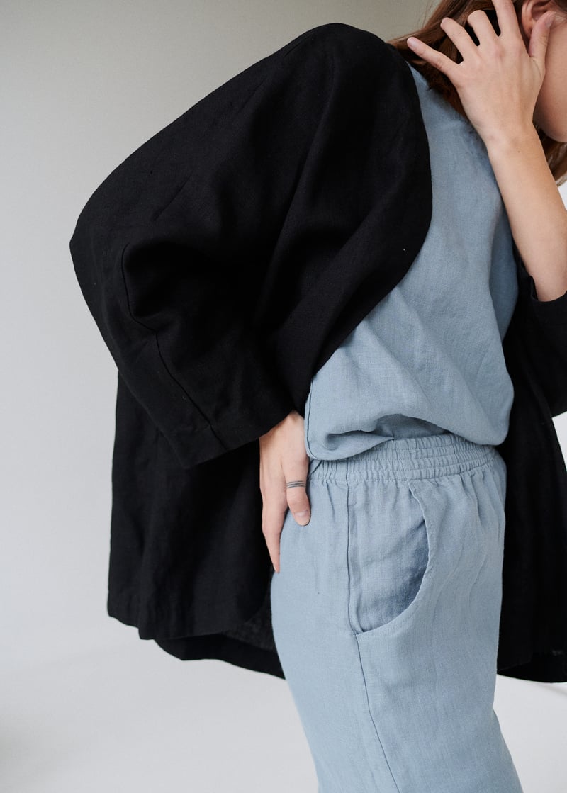Juta Linen Jacket by LinenFox, 100% Linen