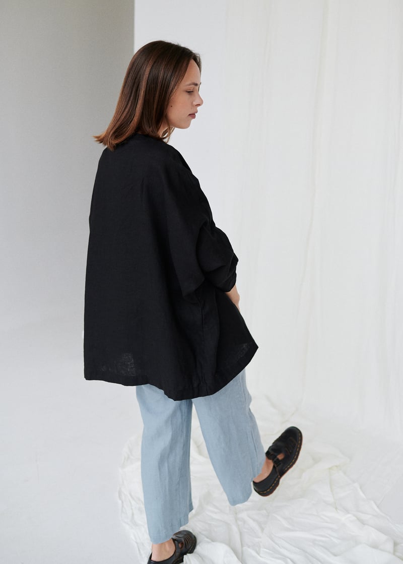 Juta Linen Jacket by LinenFox, 100% Linen