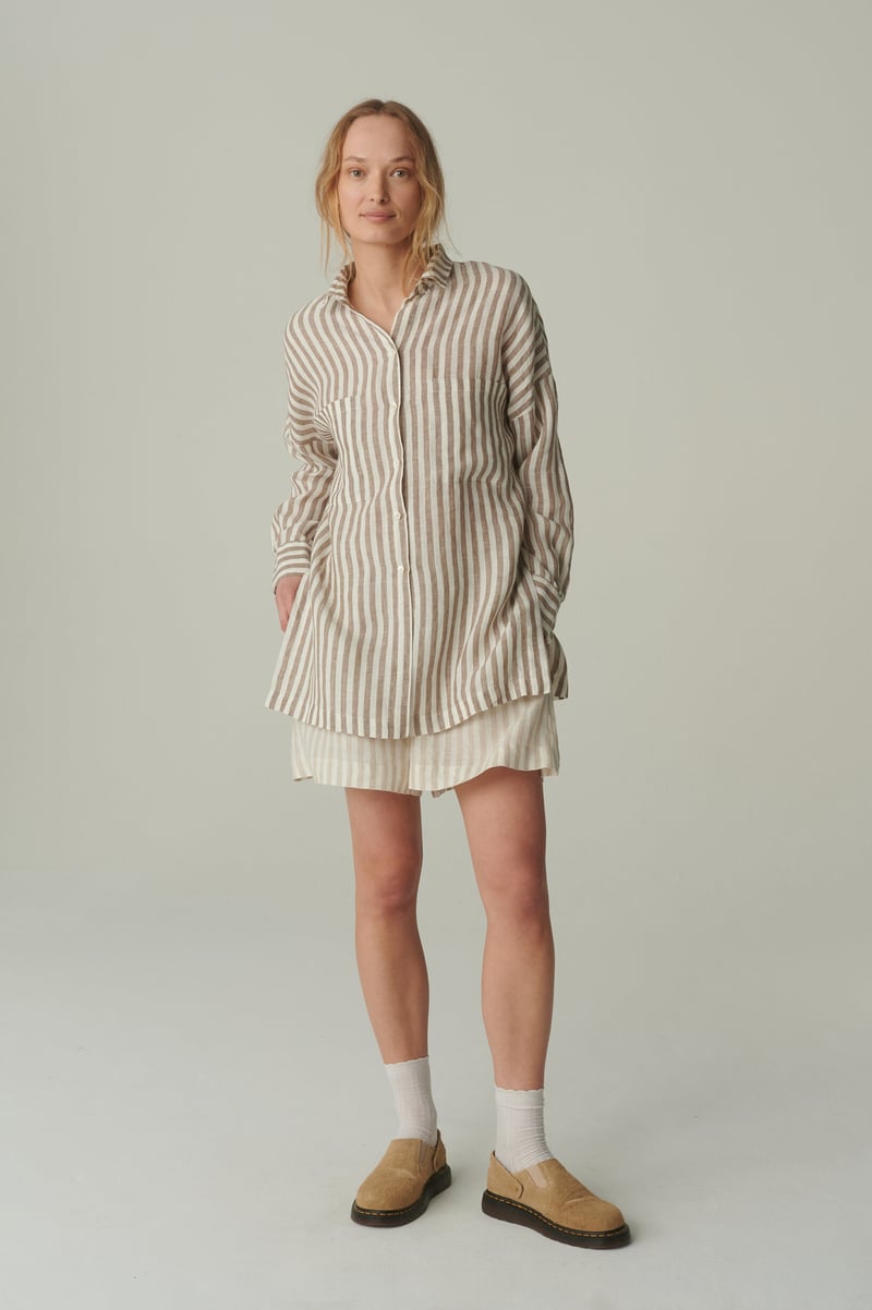 Vika Linen Shirt by LinenFox, 100% Linen