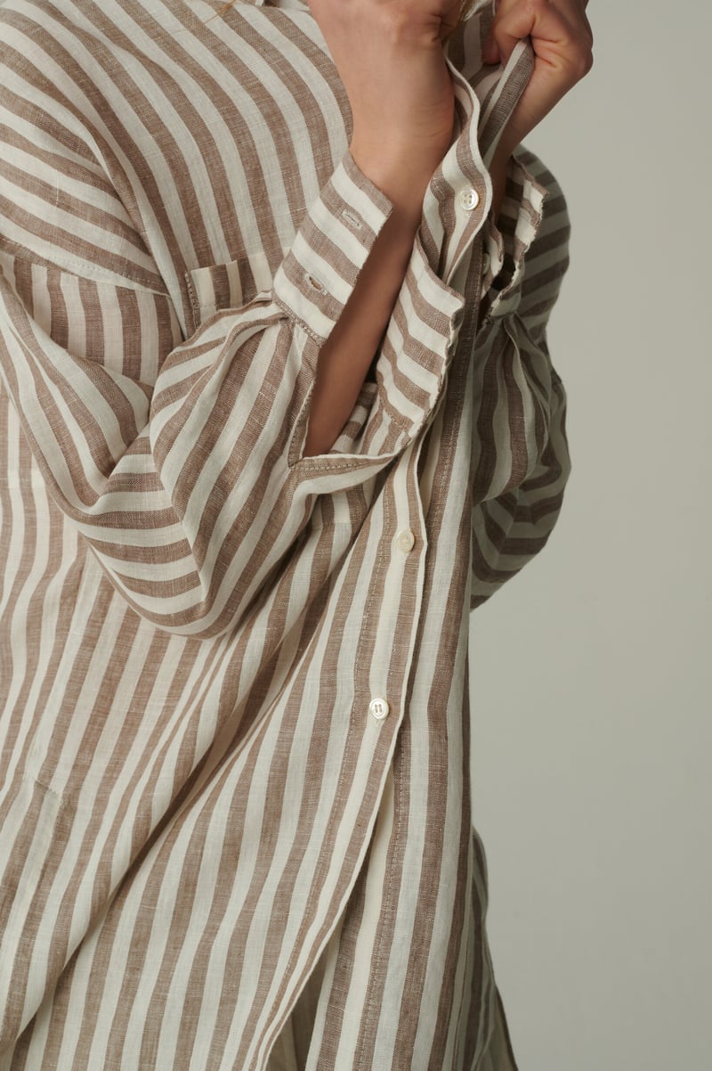 Vika Linen Shirt by LinenFox, 100% Linen