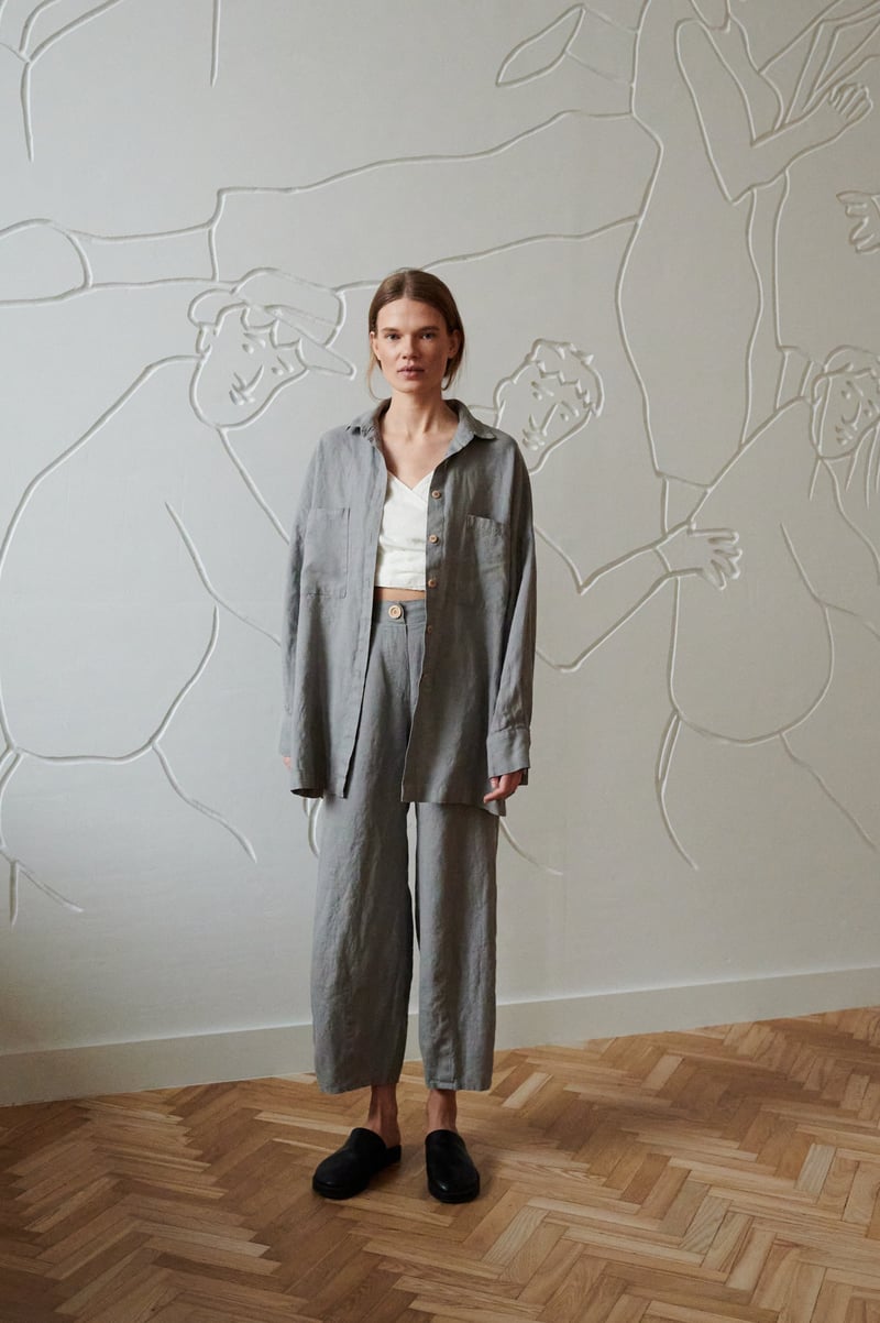 Vika Linen Shirt by LinenFox, 100% Linen