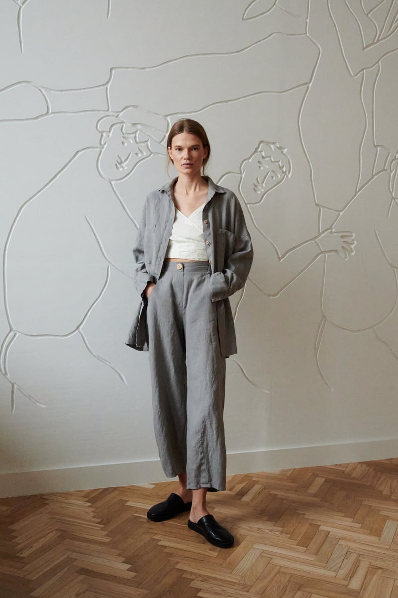 Vika Linen Shirt by LinenFox, 100% Linen