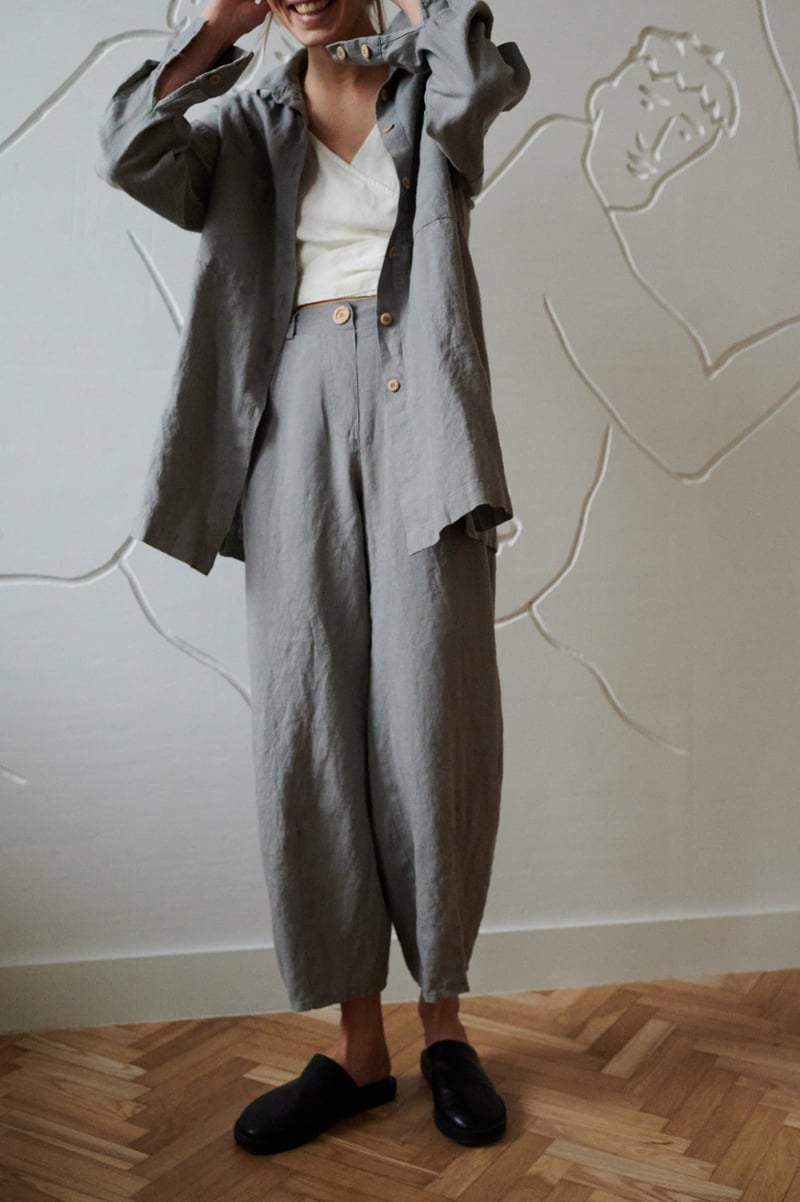 Vika Linen Shirt by LinenFox, 100% Linen
