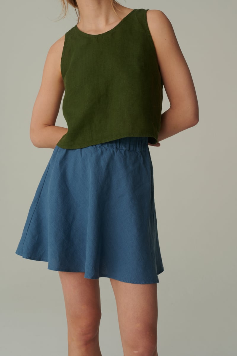 Edith Linen Skirt by LinenFox, 100% Linen