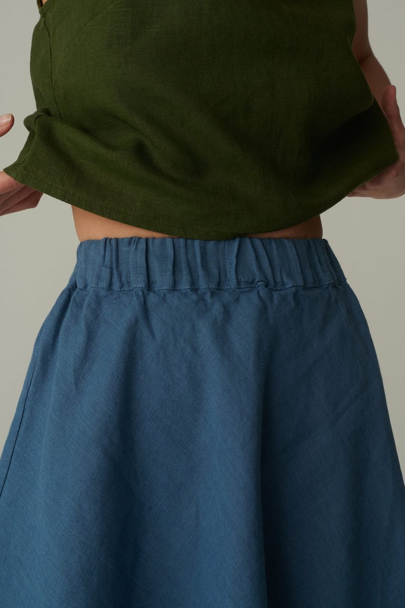 Edith Linen Skirt by LinenFox, 100% Linen