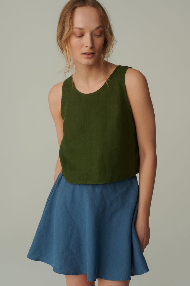Edith Linen Skirt by LinenFox, 100% Linen