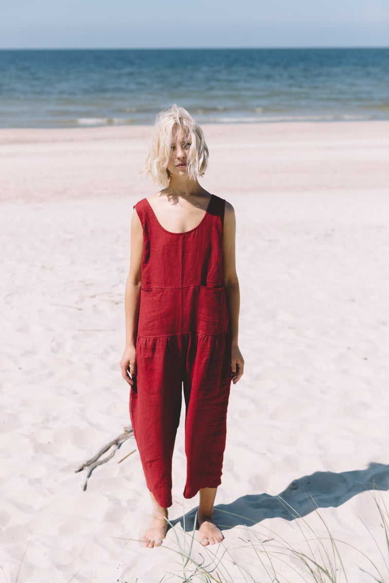 Hai Linen Jumpsuit by LinenFox, 100% Linen