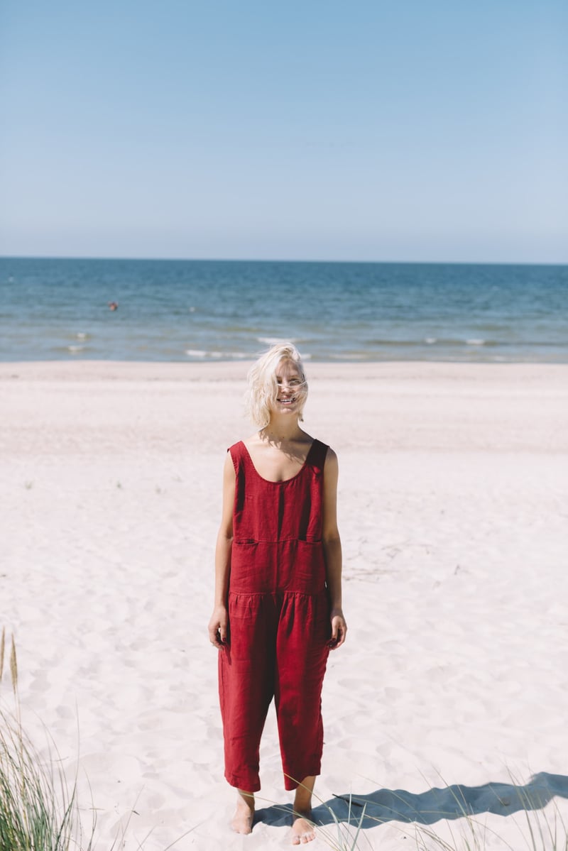 Hai Linen Jumpsuit by LinenFox, 100% Linen