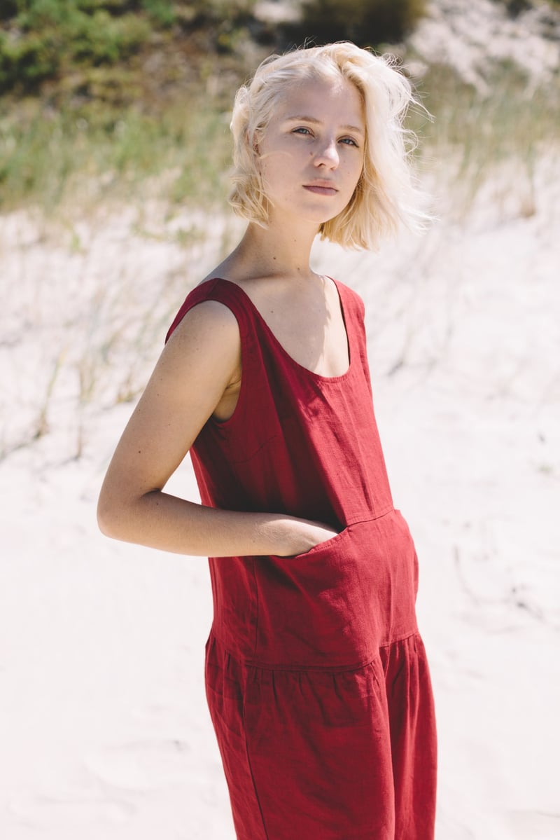 Hai Linen Jumpsuit by LinenFox, 100% Linen