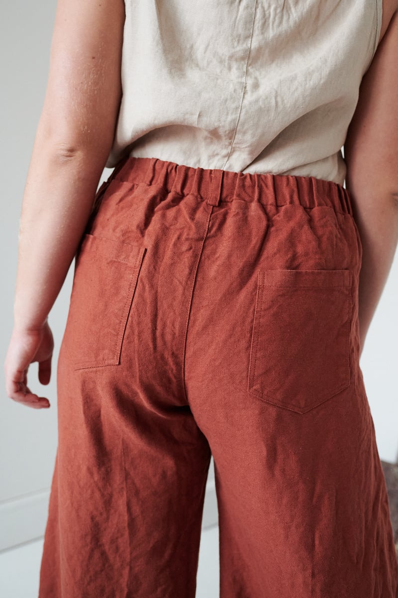 Frankie Heavy Linen Trousers by LinenFox, 100% Linen