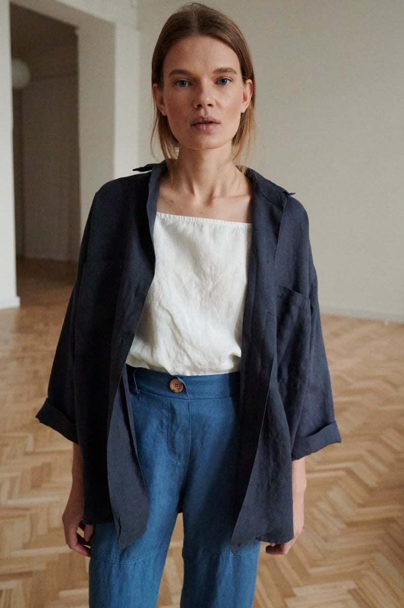 Kay Linen Shirt by LinenFox, 100% Linen