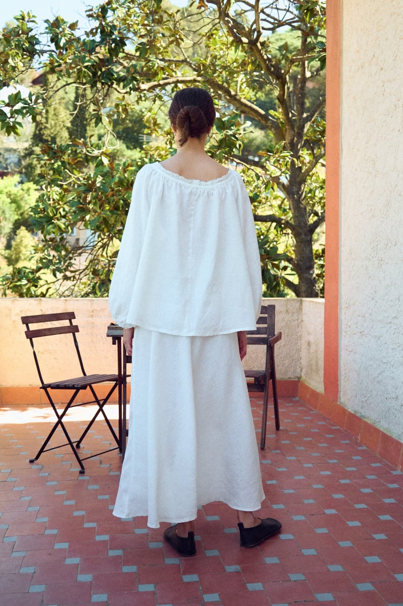 Linen Bias Cut Maxi Skirt – Lily by LinenFox, 100% Linen