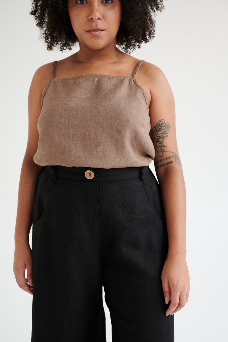 Stella Linen Top by LinenFox, 100% Linen