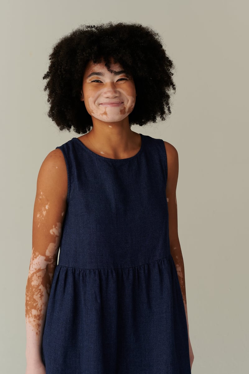Amalie Linen Wool Blend Dress by LinenFox, 85% Linen, 15% Wool