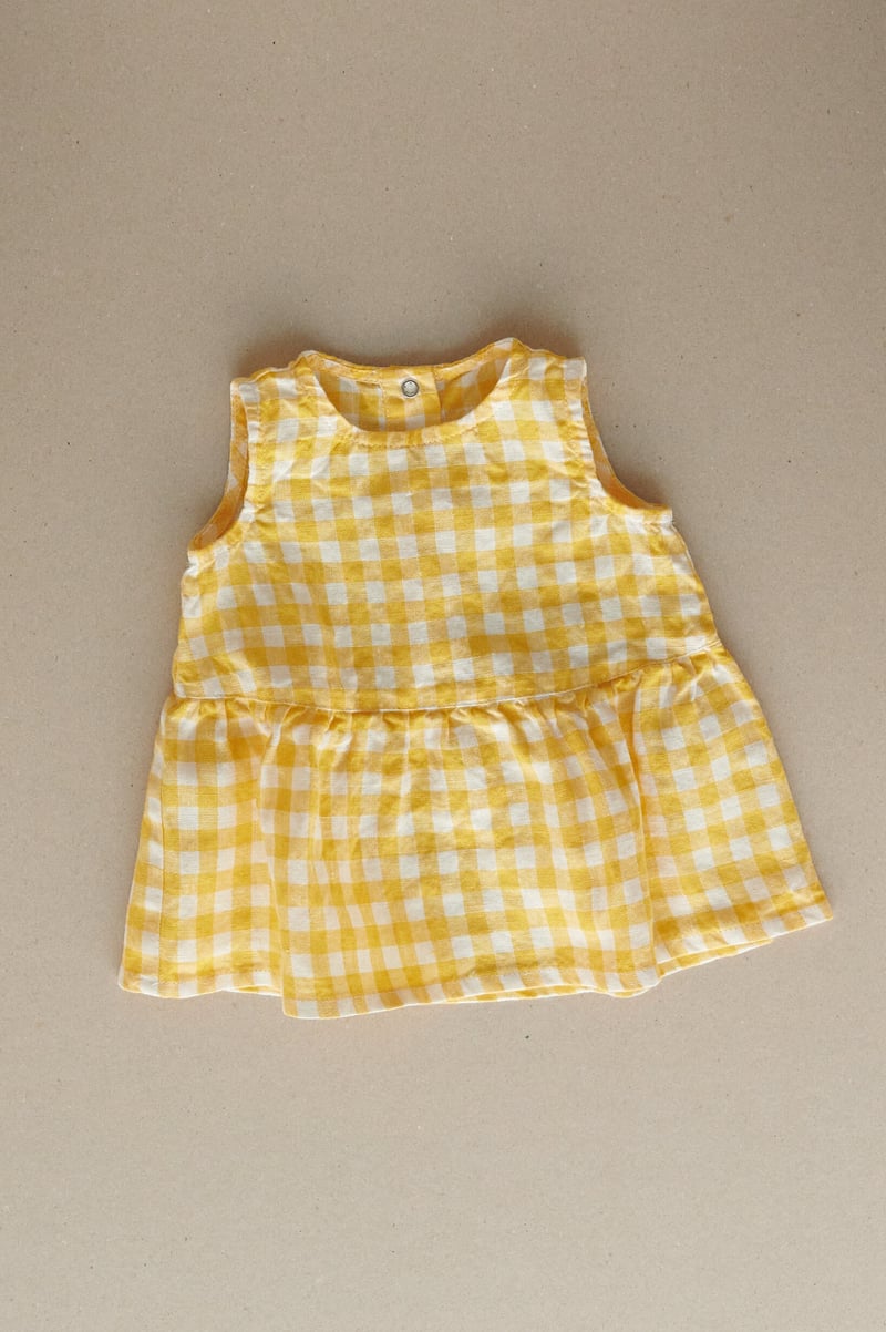 Airi Linen Baby Dress by LinenFox, 100% Linen