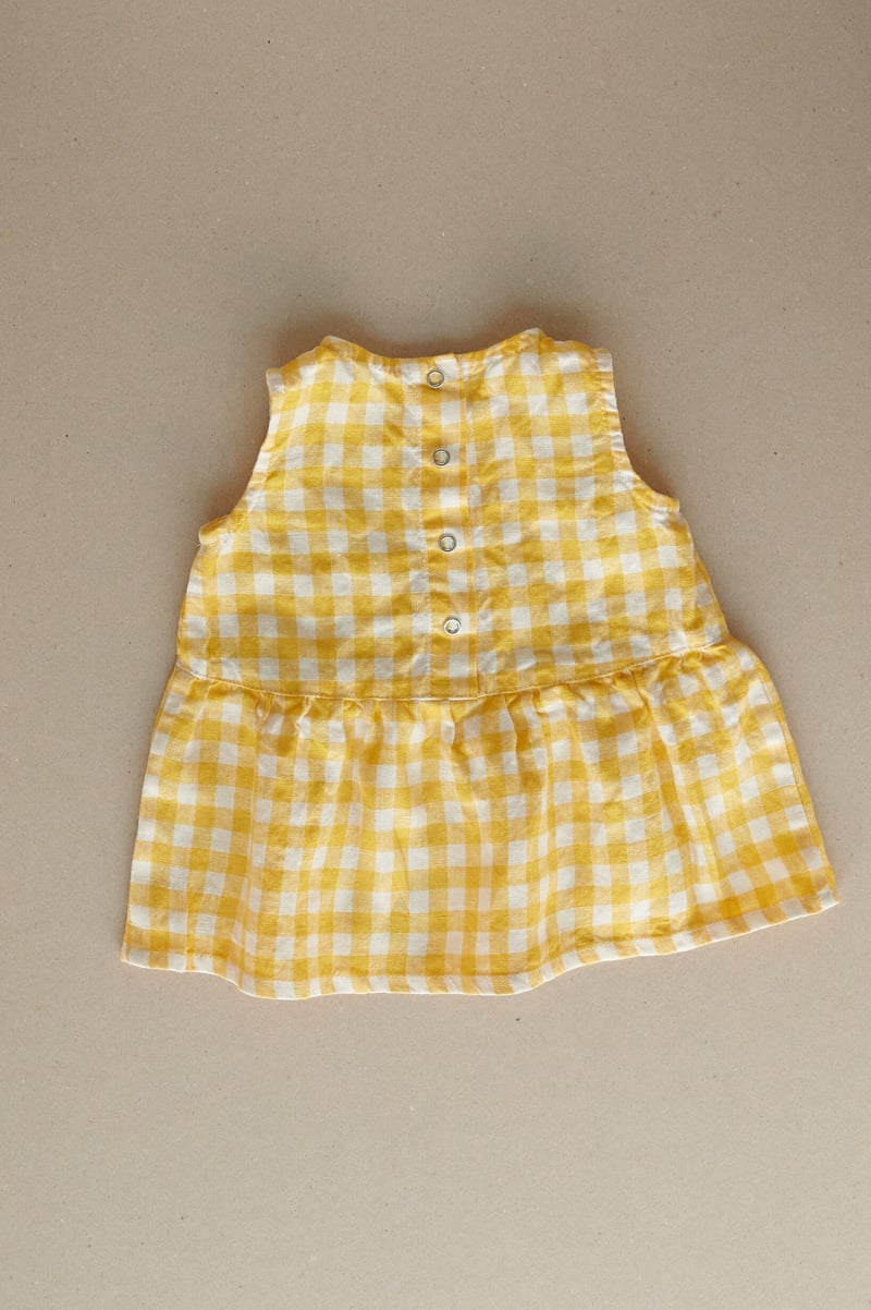 Airi Linen Baby Dress by LinenFox, 100% Linen