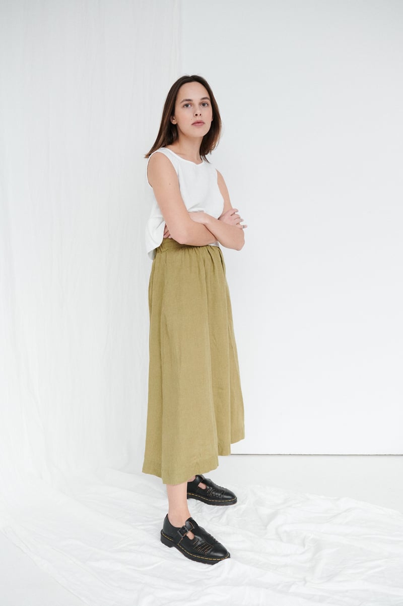 Lina Linen Skirt by LinenFox, 100% Linen