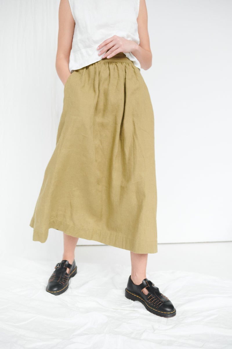 Lina Linen Skirt by LinenFox, 100% Linen