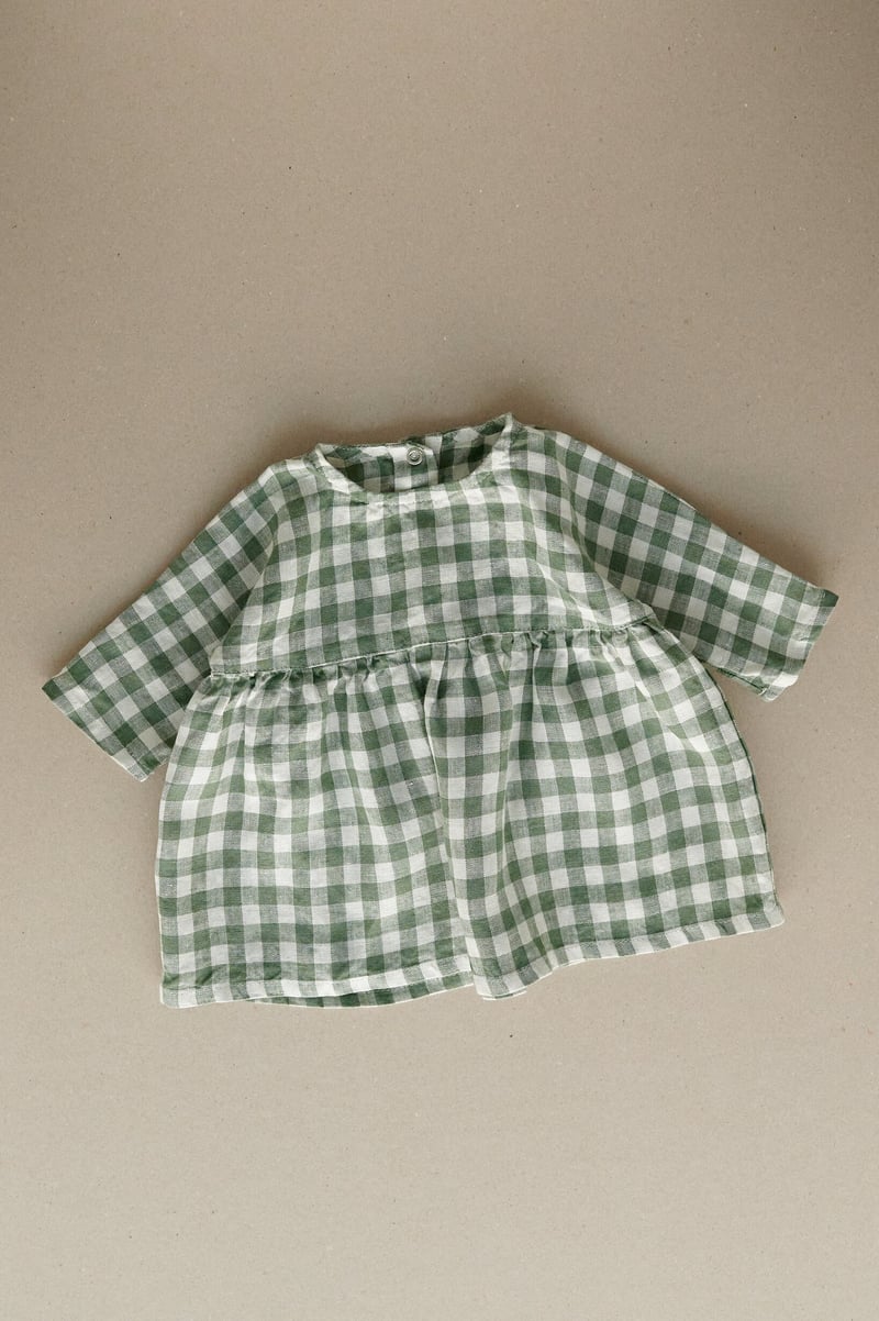 Gabi Linen Baby Dress by LinenFox, 100% Linen