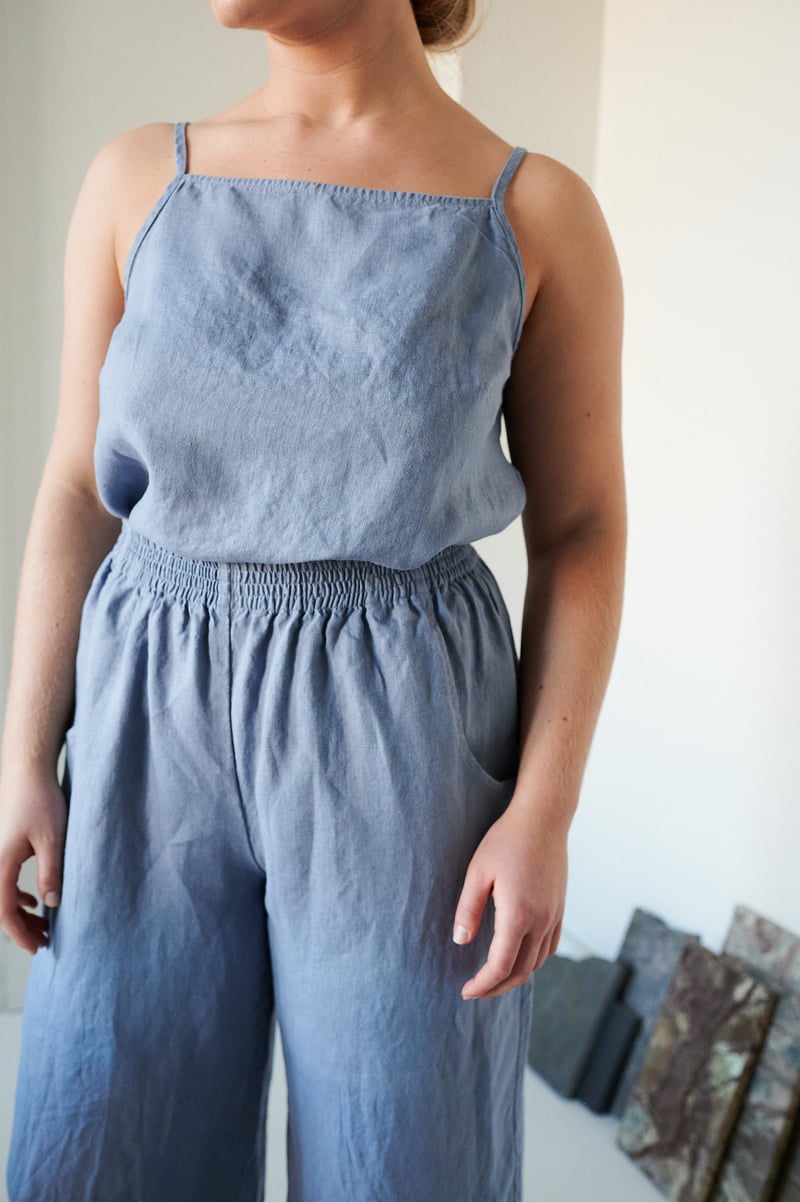Stella Linen Top by LinenFox, 100% Linen