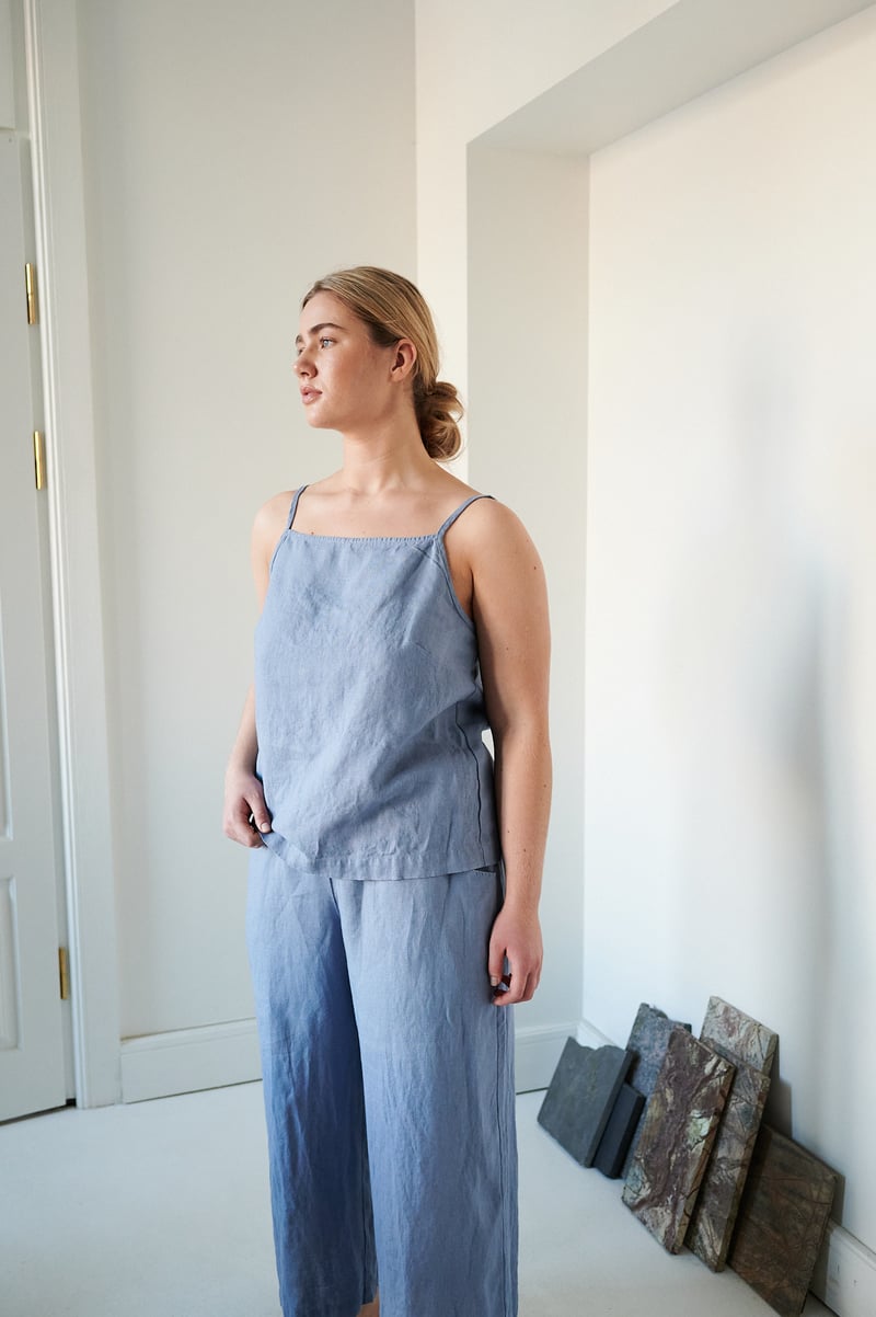 Stella Linen Top by LinenFox, 100% Linen
